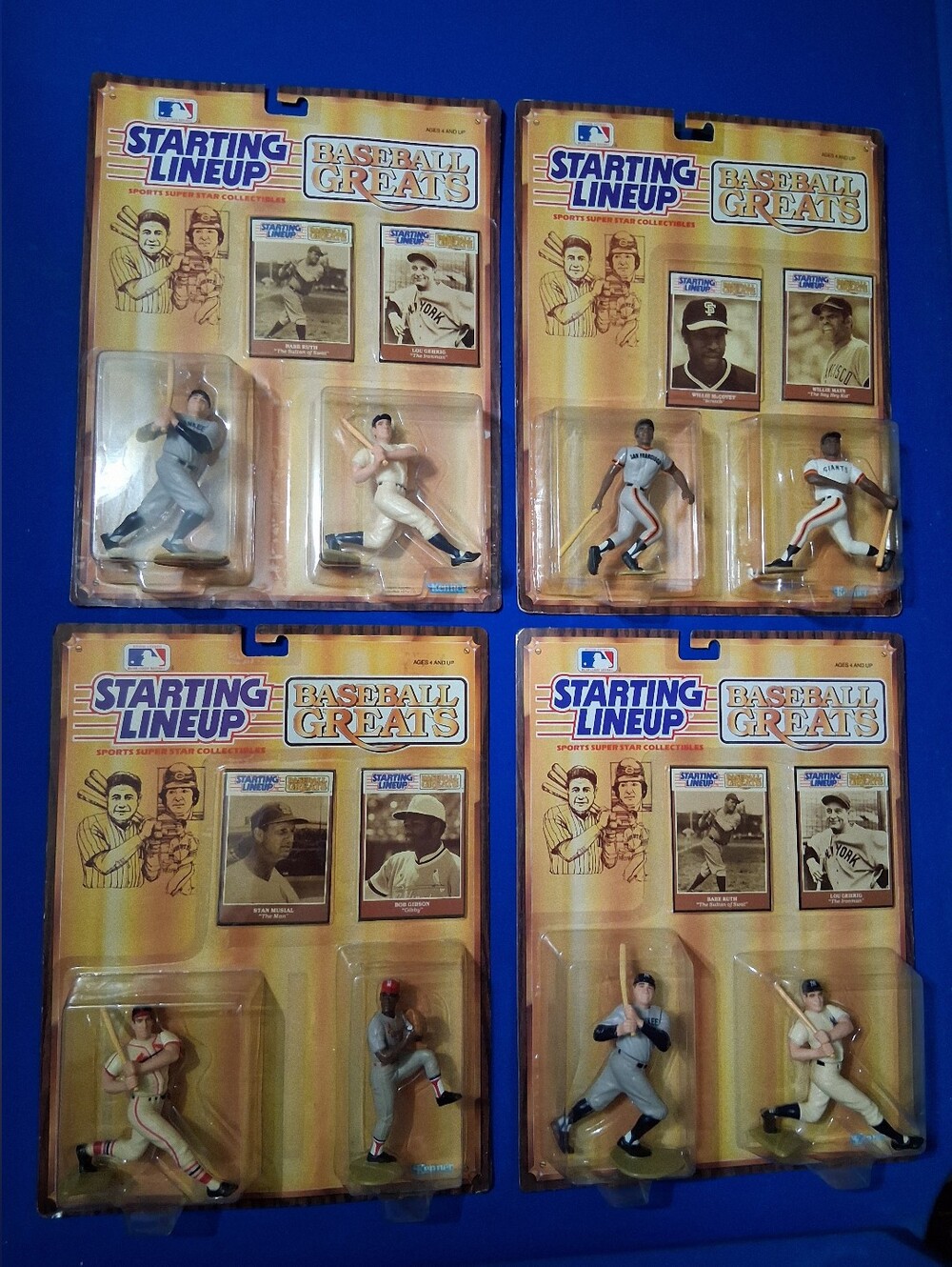 Lot Of Starting Lineup 4 1989 Baseball Greats+1 1996 Cooperstown Collection